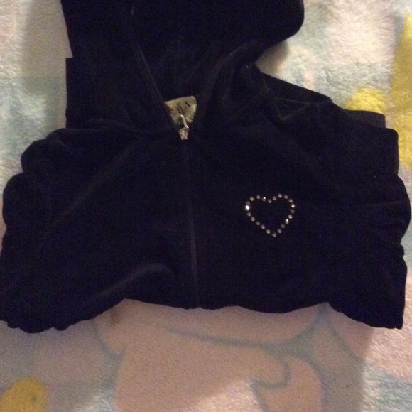Juicy Couture Tops Juicy Couture Tracksuit Jacket W Bedazzled Heart